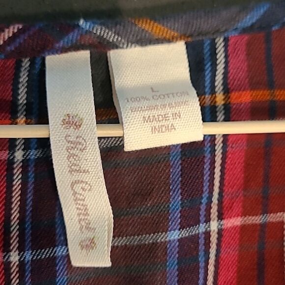 Red Camel Plaid Tank Blouse - Picture 5 of 13